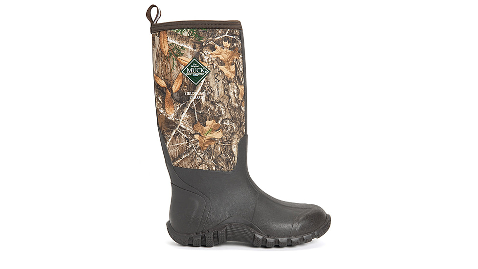 Muck Boots Fieldblazer Classic Fleece Boots - Mens, Brown/RealTree Edge Camouflage, 10, FBF-RTE-CAM-100