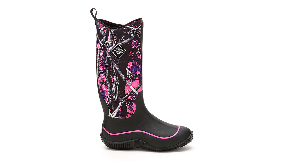 Muck Boots Hale Multi-Season Boot - Womens, Black/Muddy Girl Camo, 6, HAW-MSMG-MNS-060