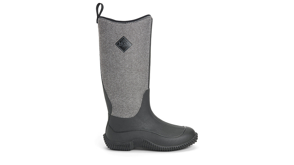 Muck Boots Hale Multi-Season Boot - Womens, Black w/ Fuzzy Herringbone, 8, HAW-1HB-BLK-080