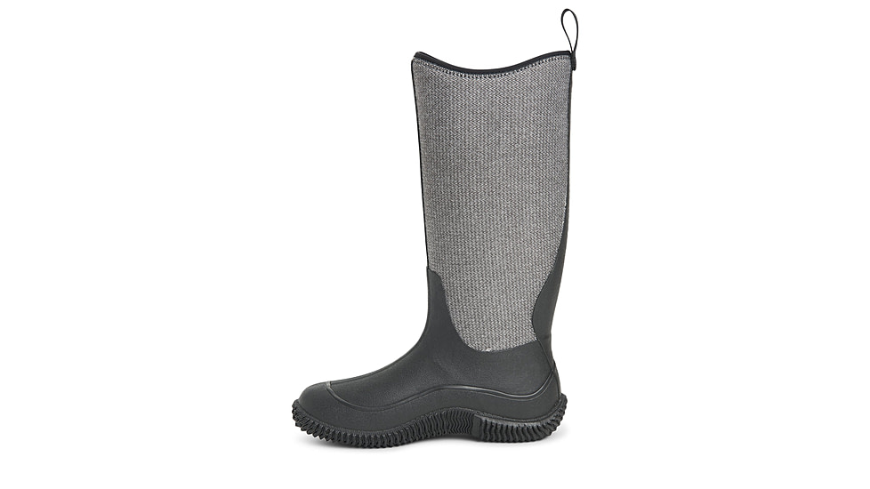 Muck Boots Hale Multi-Season Boot - Womens, Black w/ Fuzzy Herringbone, 8, HAW-1HB-BLK-080
