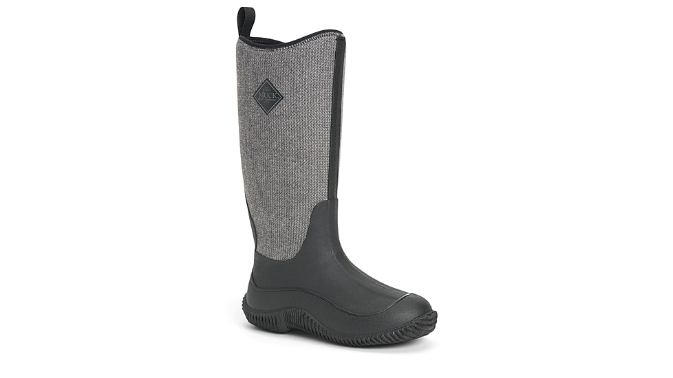 Muck Boots Hale Multi-Season Boot - Women's, Black w/ Fuzzy Herringbone, 8, HAW-1HB-BLK-080