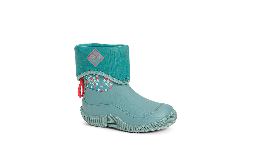 Muck Boots Hale Rubber Boots - Kids, Trooper/Winter Floral, 9, KBH-2FLR-BLU-090