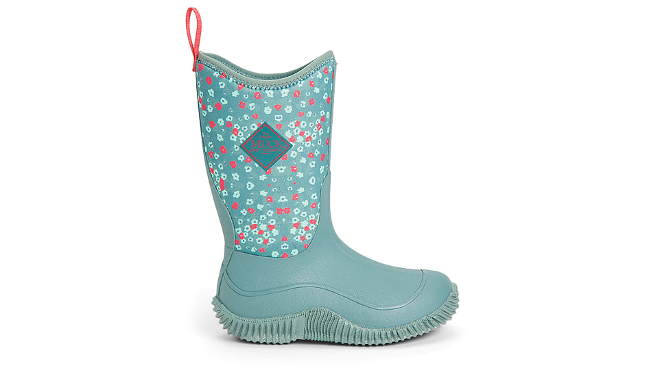 Muck Boots Hale Rubber Boots - Kids, Trooper/Winter Floral, 9, KBH-2FLR-BLU-090