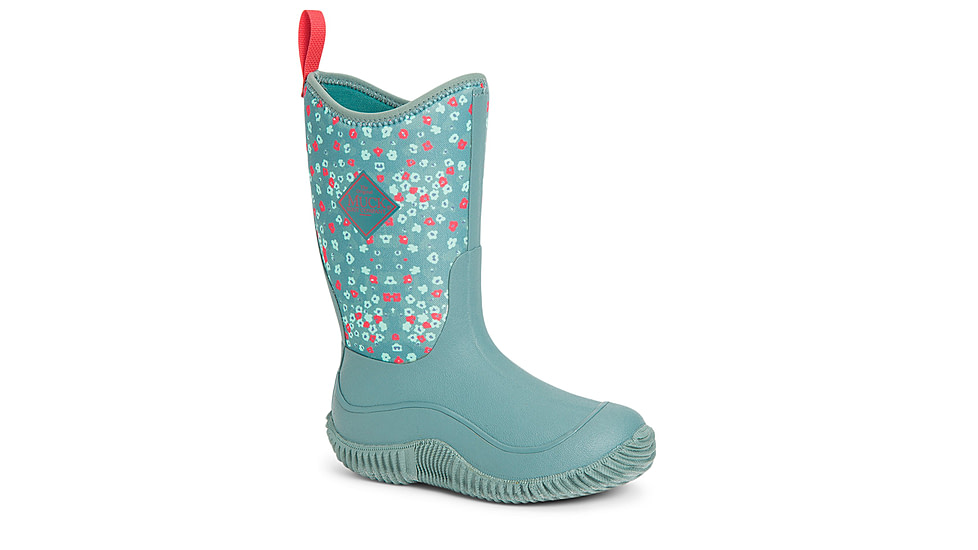 Muck Boots Hale Rubber Boots - Kids, Trooper/Winter Floral, 9, KBH-2FLR-BLU-090