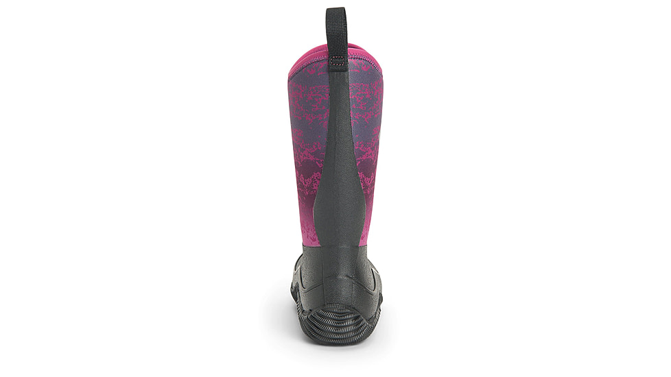 Muck Boots Hale Rubber Boots - Kids, Black/Magenta Digi Terrain Fade, 11, KBH-004-BLK-110