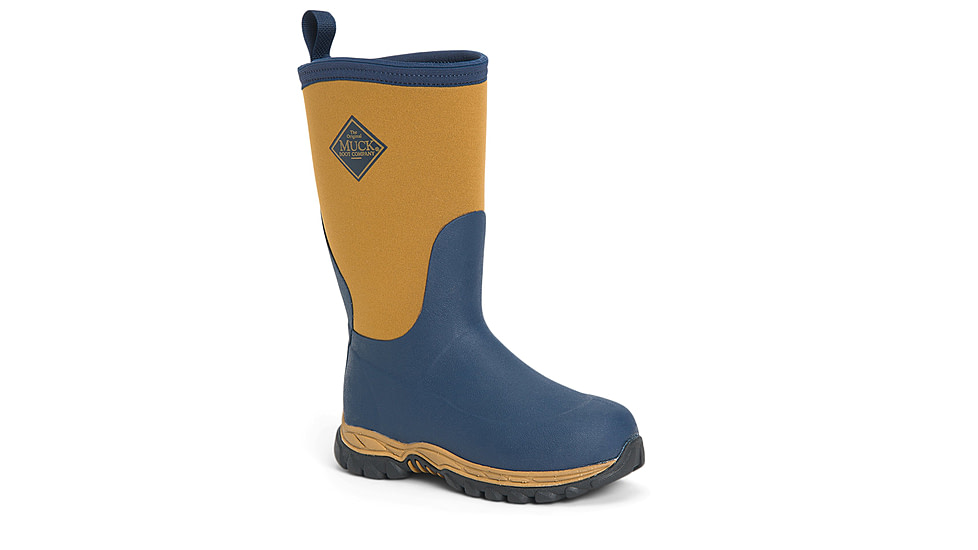Muck Boots Rugged II Outdoor Performance Boots - Kids, Navy/Tan, 9, RG2-902-TAN-090