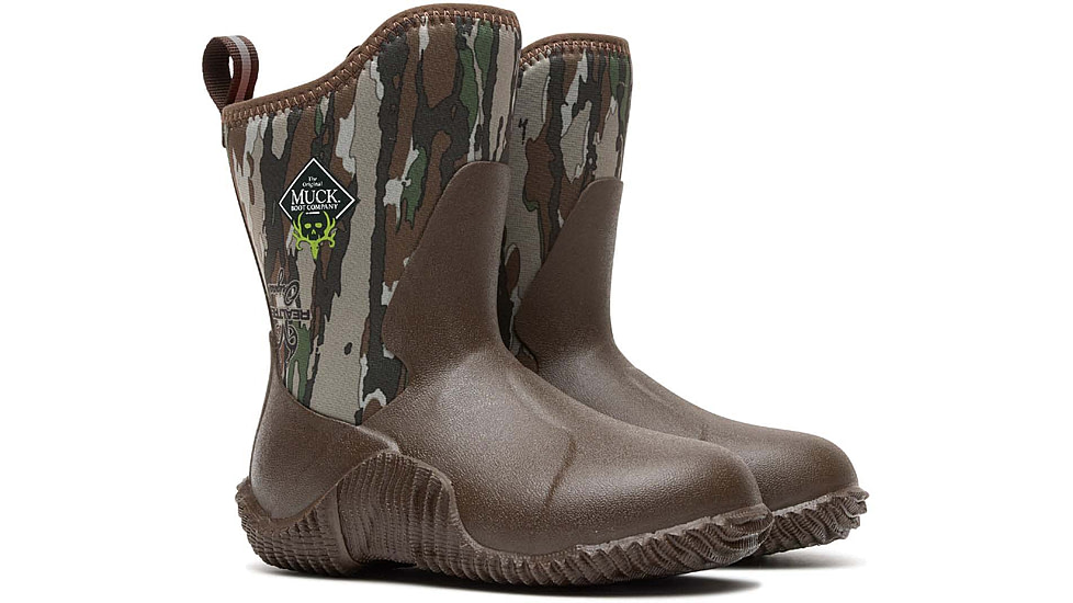 Muck Boots Muck x Bone Collector Big Hale Boots - Kid's, Realtree Original, 3, MBC9BY90 3M