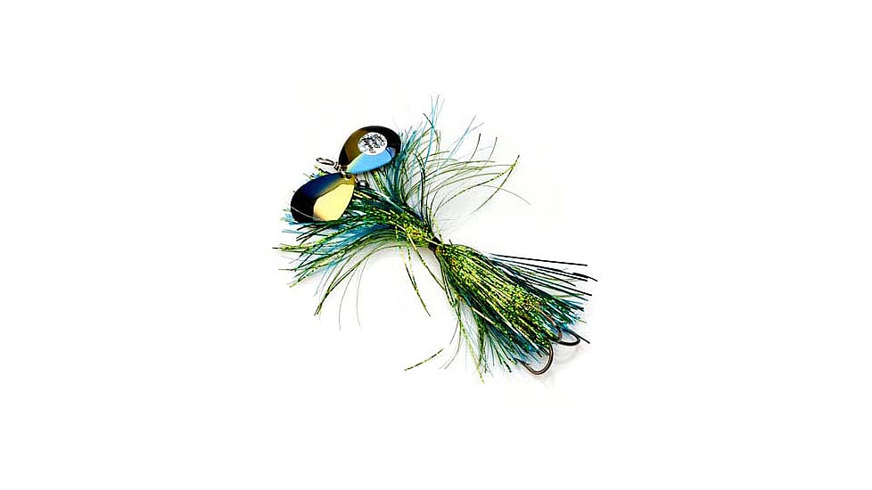 Musky Mayhem Baby Girl Musky Spinner, 2 #6 Blades, 4/0 Hook, Dorado, 1.8oz, BG060