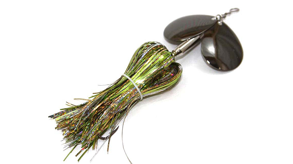 Musky Mayhem Micro Double Cowgirl Musky Spinner, 1/0 Hook, Shad, 5in, .75 oz, MDC06