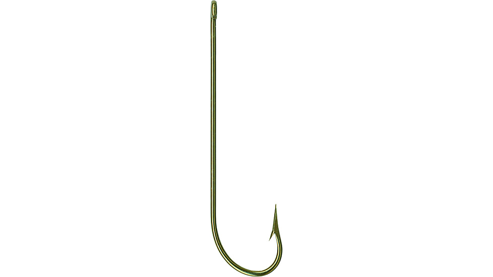 Mustad Carlisle Hook, Kirbed Point, Offset Ringed Eye, Bronze, Size 8, 100 per Pack, 3191-BR-8-100