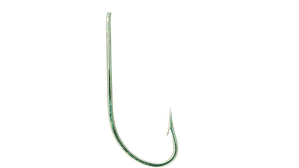 Mustad Classic O'Shaughnessy Hook, Forged, Needle Eye, Duratin, Size 10/0, 2 per Pack, 3412-DT-10/0-2