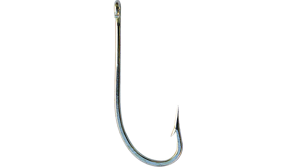 Mustad Classic O'Shaughnessy Hook, Forged, Ringed/Open Soft Eye, Duratin, Size 7/0, 5 per Pack, 34091-DT-7/0-5
