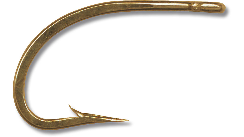 Mustad Classic O'Shaughnessy Live Bait Hook, Forged, 3X Short Shank, Ringed Eye, Bronze, Size 4, 10 per Pack, 9174-BR-4-10