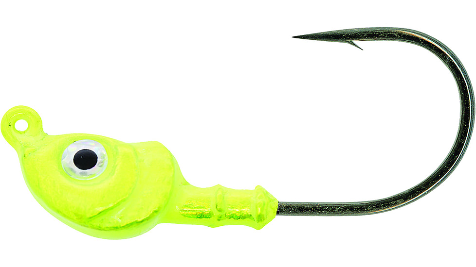 Mustad Elite Inshore Darter Jighead, 1/8 oz Chartreuse, 4/Pack, SSD786-1/8-CH-4