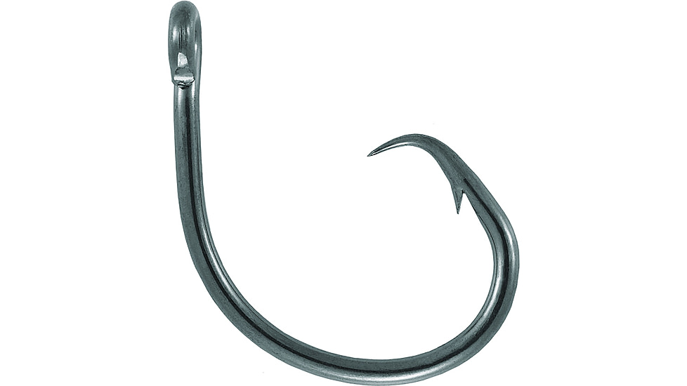 Mustad UltraPoint Demon Perfect Circle Hook, Opti Angle Needle Point, 1X Strong, Ringed Eye, Black Nickel, Size 4/0, 10 per Pack, 39940NP-BN-4/0-10U