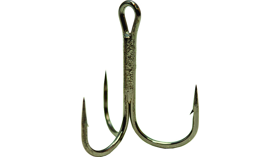 Mustad UltraPoint KVD Elite Triple Grip Treble Hook, Needle Point, Wide Gap, Ringed Eye, Black Nickel, Size 2, 6 per Pack, TG78NP-BN-2-6U