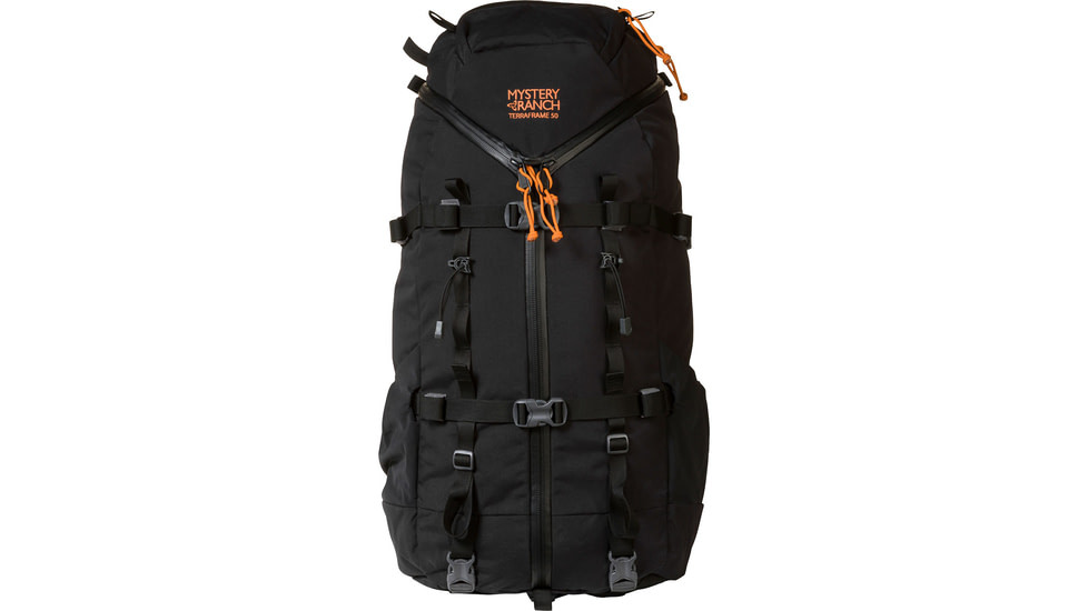 Mystery Ranch Terraframe 3-Zip 50 Backpack, Black, Medium, 112382-001-30