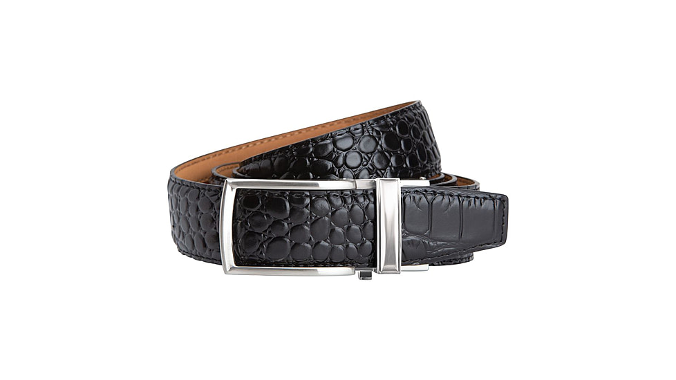 Nexbelt Alligator Belt, Black, Up to 50" Waist, PCA2111
