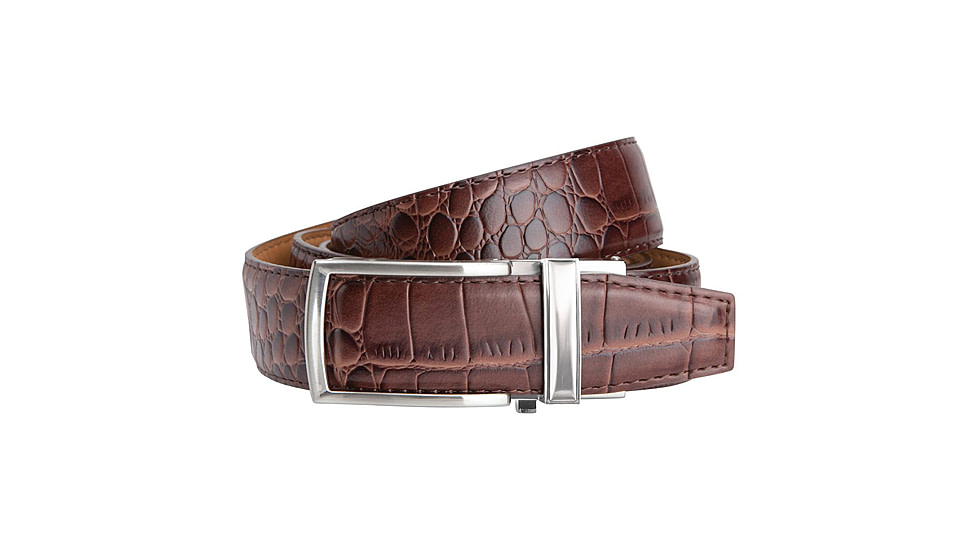 Nexbelt Alligator Belt, Brown, Up to 50" Waist, PCA2142