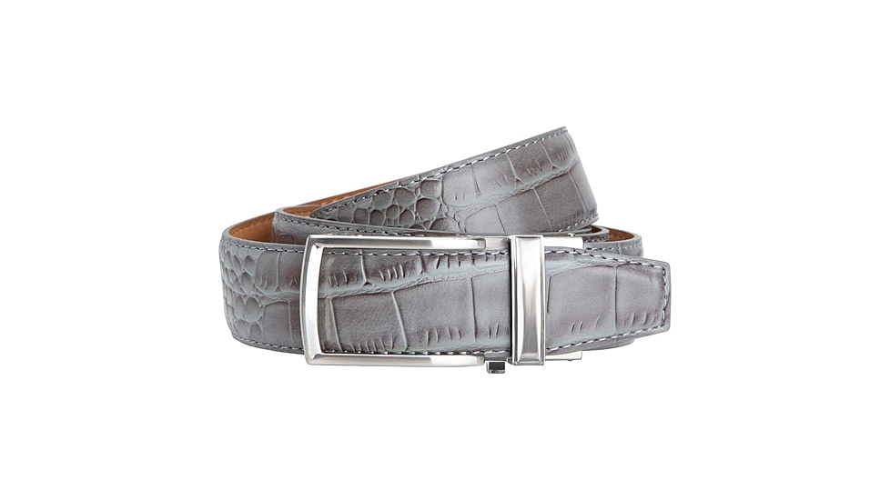 Nexbelt Alligator Belt, Grey, Up to 50" Waist, PCA2166