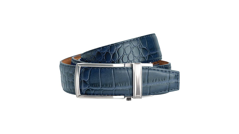 Nexbelt Alligator Belt, Navy, Up to 50" Waist, PCA2135