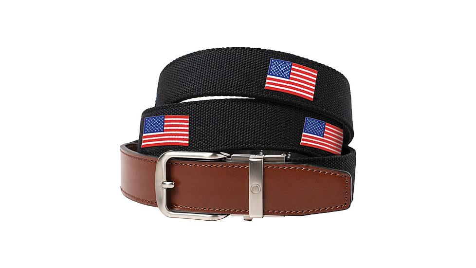 Nexbelt Embroidered USA Belt, Black, Up to 50" Waist, CEP2265