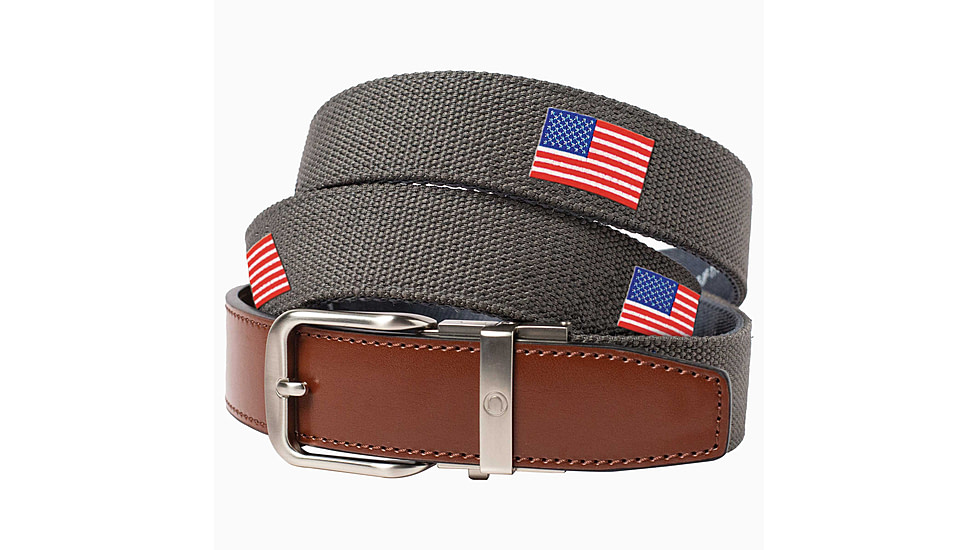 Nexbelt Embroidered USA Belt, Grey, Up to 50 Waist, CEP2289