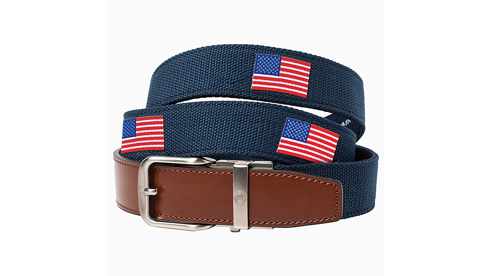 Nexbelt Embroidered USA Belt, Navy, Up to 50 Waist, CEP2258