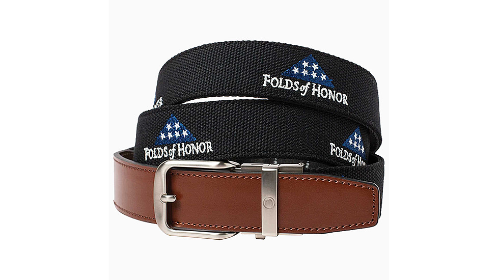 Nexbelt Folds Of Honor Belt, Black, Up to 50 Waist, CEP1619