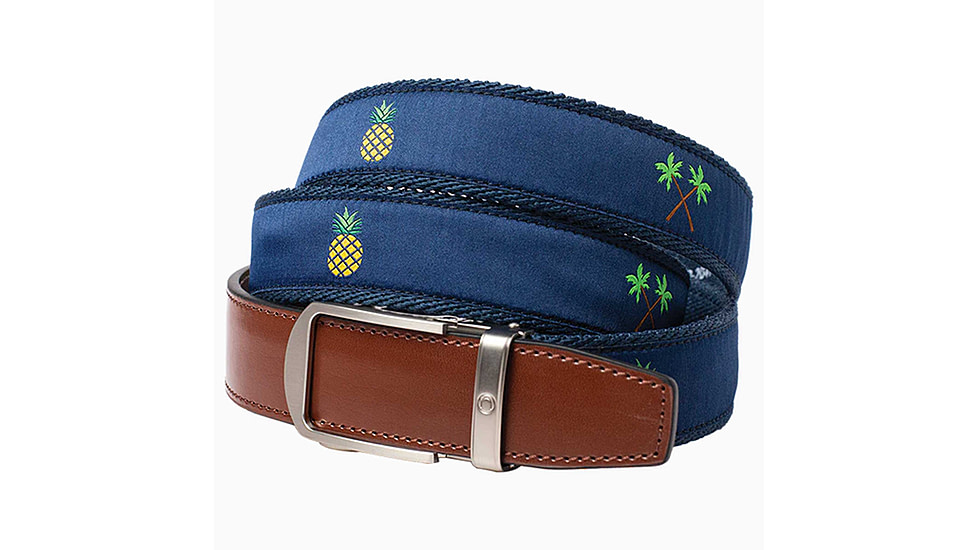 Nexbelt Hampton Belt, Pineapple Brach, Up to 50 Waist, PCM2326