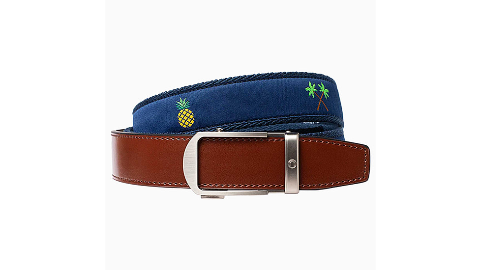 Nexbelt Hampton Belt, Pineapple Brach, Up to 50 Waist, PCM2326