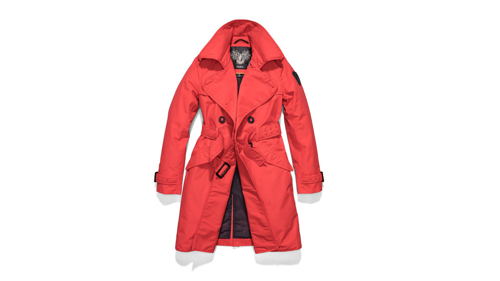 Nobis Justice Trench - Womens, Red, XXS, JUSTICE-RED-XXS