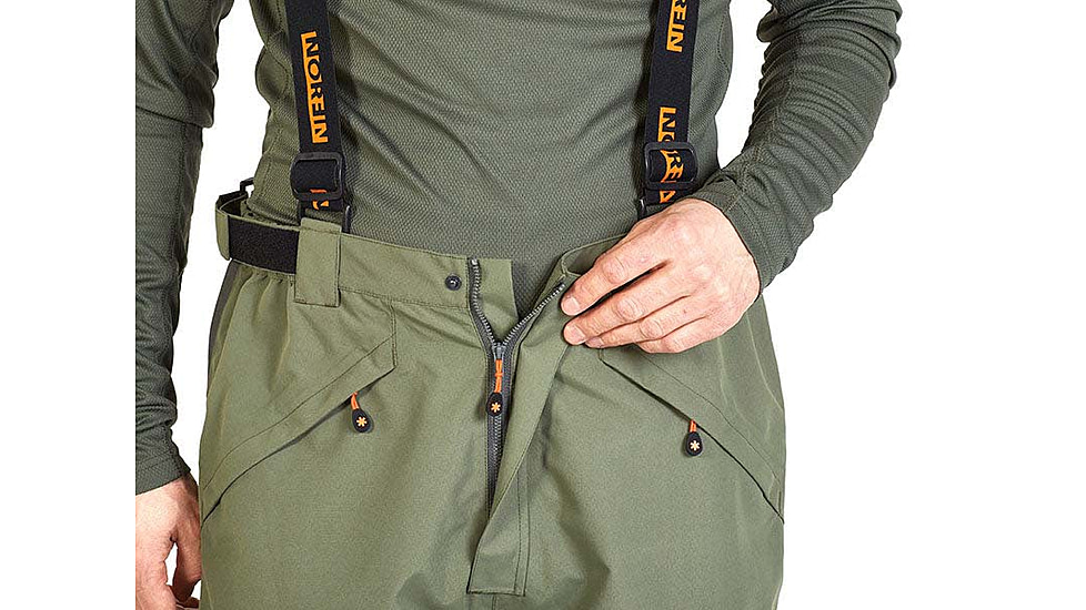 Norfin Alpha Bibs - Mens, Light Green, Large, 646703-L