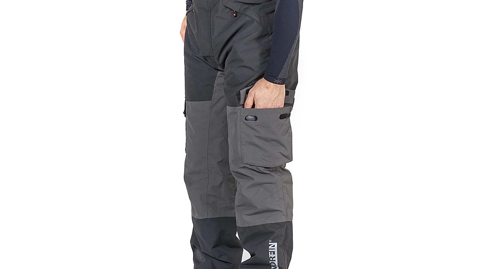 Norfin Boat Insulated Rain Bibs - Men's, Gray Black, Large, 677803-L