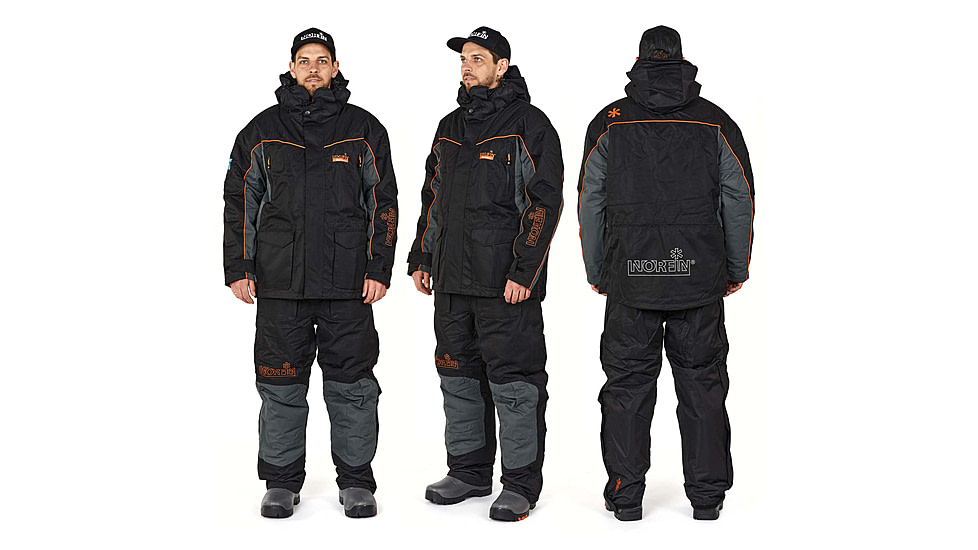 Norfin Element Suit + Float - Mens, Black, 2XL, 448505-XXL