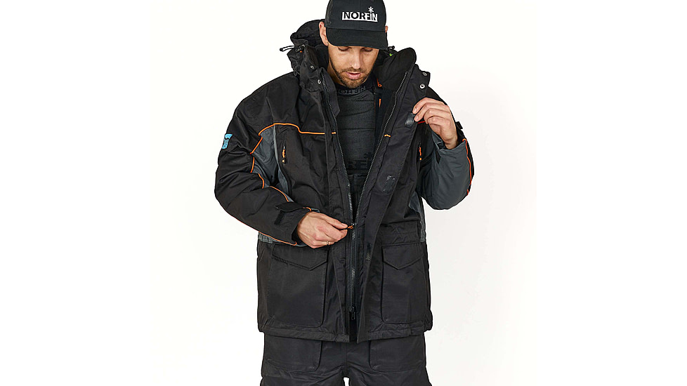 Norfin Element Suit + Float - Mens, Black, 2XL, 448505-XXL