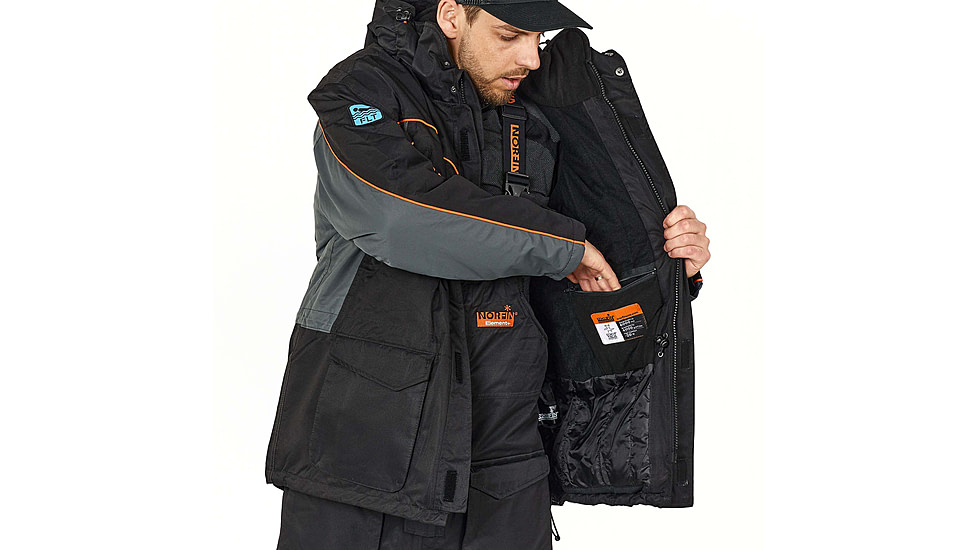 Norfin Element Suit + Float - Mens, Black, 2XL, 448505-XXL