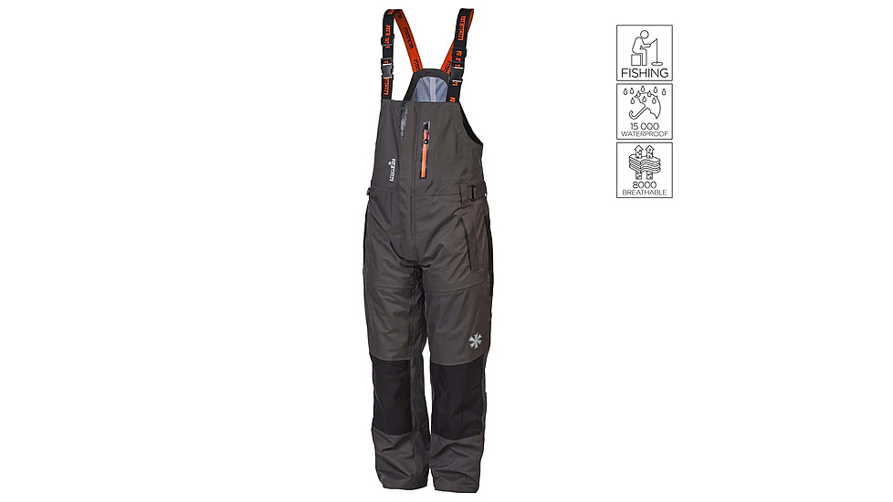 Norfin Pro Dry 3 Rain Bibs - Men's, Brown Black, 3XL, 514706-XXXL