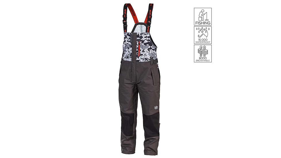 Norfin Pro Dry 3 Rain Bibs - Men's, Camo, Large, 514903-L