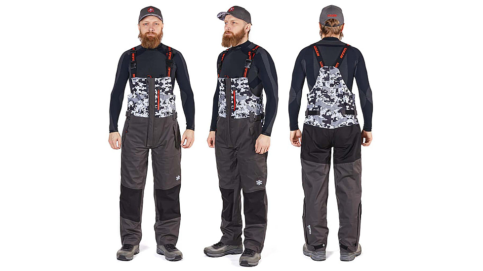 Norfin Pro Dry 3 Rain Bibs - Men's, Camo, Large, 514903-L