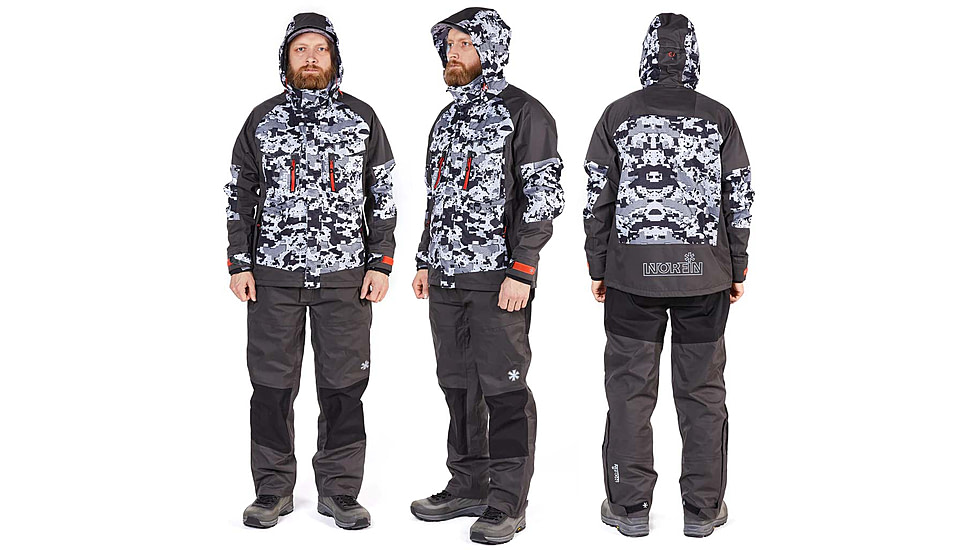 Norfin Pro Dry 3 Rain Jacket - Men's, Camo, 2XL, 514805-XXL