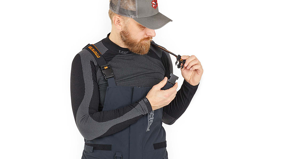 Norfin Norfin Rebel Pro Insulated Rain Bibs - Men's, Gray, Large, 586003-L