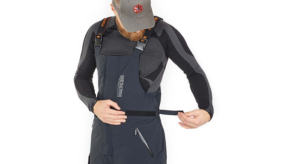 Norfin Norfin Rebel Pro Insulated Rain Bibs - Men's, Gray, Large, 586003-L