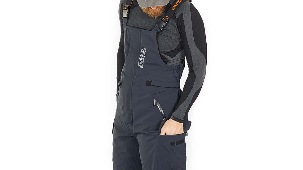 Norfin Norfin Rebel Pro Insulated Rain Bibs - Men's, Gray, Large, 586003-L