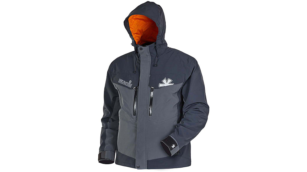 Norfin Rebel Pro Insulated Gray Rain Jacket - Men's, Gray, Large, 596003-L