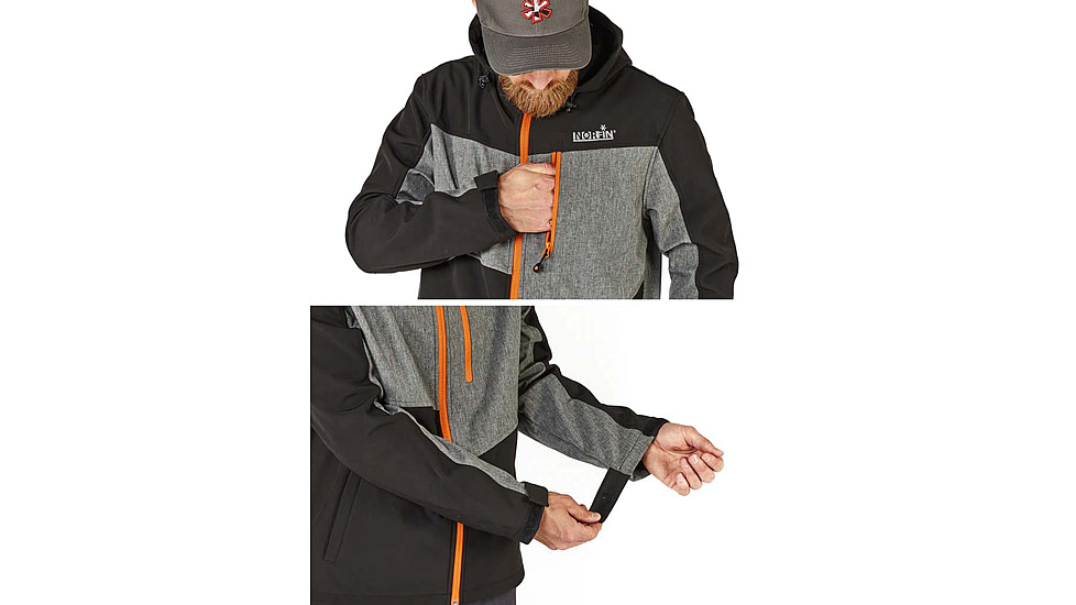 Norfin Vector Jacket - Mens, Grey, Large, 418003-L