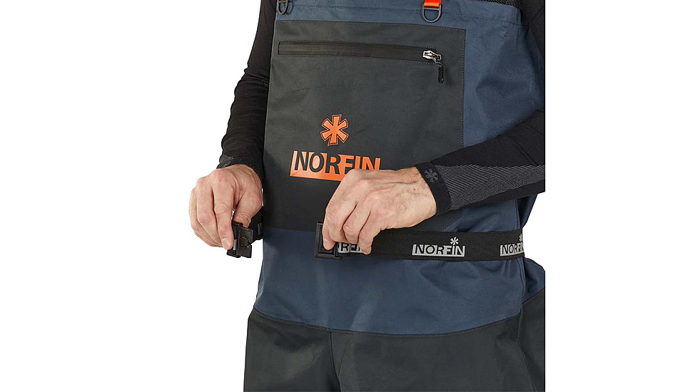 Norfin Waders Pilot Bootfoot - Mens, Blue Black, 11, 82231-44L