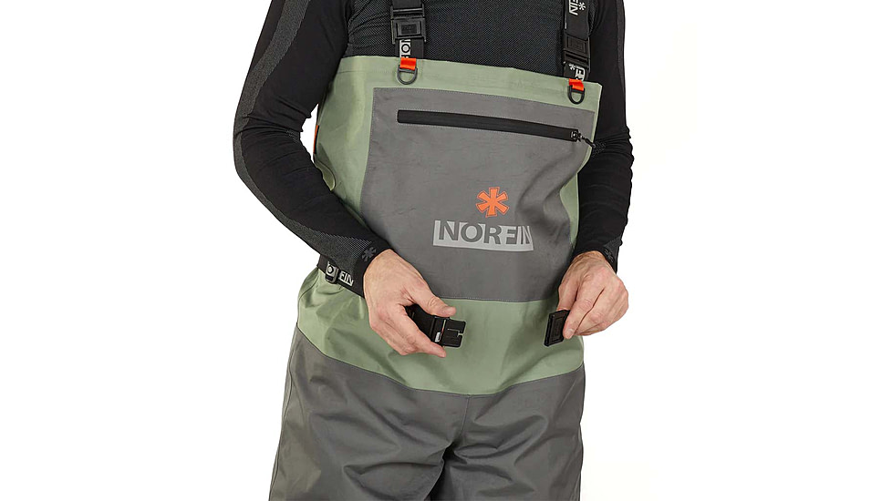 Norfin Waders Pilot Sttokingfoot - Mens, Lt Green Gray, 11, 83321-03L