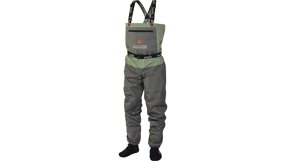 Norfin Waders Pilot Sttokingfoot - Men's, Lt Green Gray, 11, 83321-03L