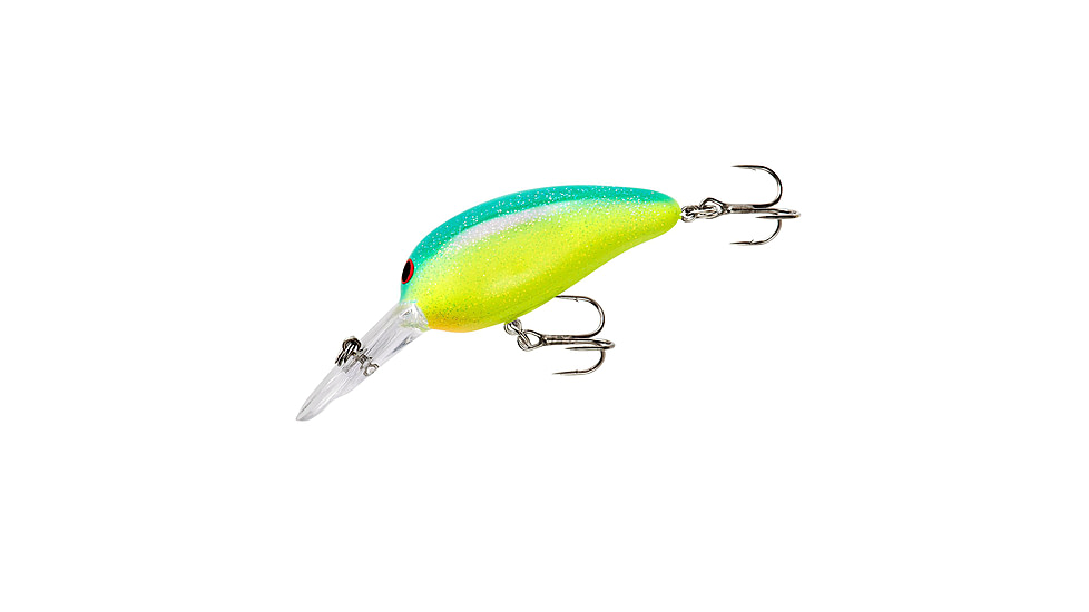 Norman Lures Middle N Crankbait, 5/8oz, 3in, Gel Coat, Chartreuse/Blue, NMMN181